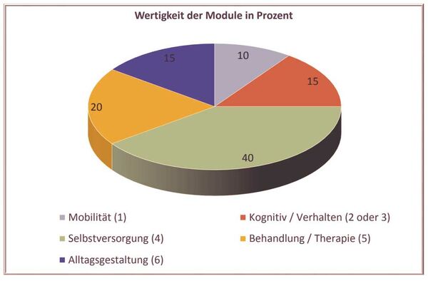 Informationen vom Pflegedienst Zuhause auf Zack aus Arnsberg und Dortmund zu der Wertigkeit der Module